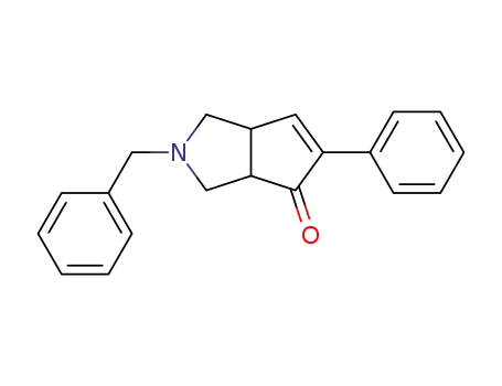 Molecular Structure of 954416-87-6 (2-benzyl-5-phenyl-1,2,3,3a-tetrahydrocyclopenta[c]pyrrol-4(6aH)-one)
