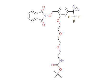 2-[2-[2-(2-tert-butoxycarbonylaminoethoxy)ethoxy]ethoxy]-4-[3-(trifluoromethyl)-3H-diazirine-3-yl]benzyloxyphthalimide