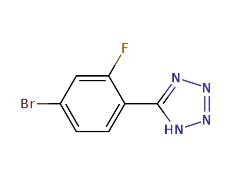 Molecular Structure of 530081-35-7 (5-(4-Bromo-2-fluorophenyl)-2H-tetrazole)