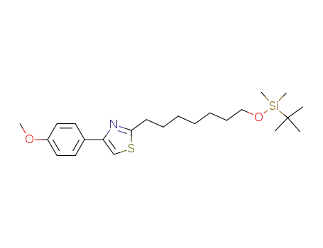 Thiazole,
2-[7-[[(1,1-dimethylethyl)dimethylsilyl]oxy]heptyl]-4-(4-methoxyphenyl)-