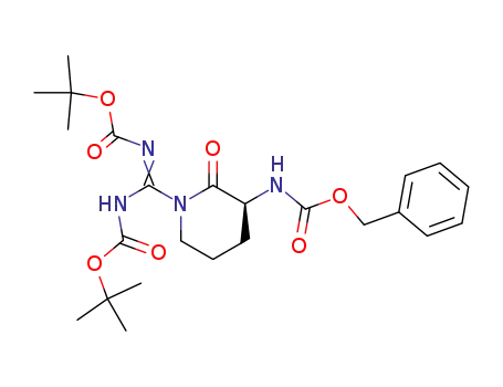 alpha-N-benzyloxycarbonyl-omega,omega'-di-N-t-butoxycarbonyl-L-arginine lactam