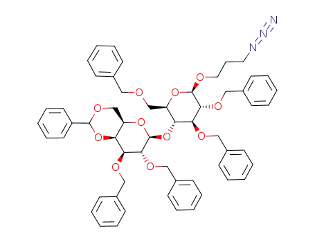 3-azidopropyl 2,3-di-O-benzyl-4,6-di-O-benzylidene-β-D-galactopyranosyl-(1->4)-2,3,6-tri-O-benzyl-β-D-glucopyranoside