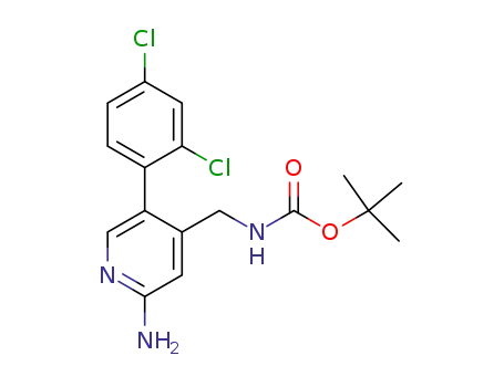 [2-amino-5-(2,4-dichloro-phenyl)-pyridin-4-ylmethyl]-carbamic acid tert-butyl ester
