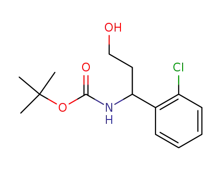 Carbamic acid, [1-(2-chlorophenyl)-3-hydroxypropyl]-, 1,1-dimethylethyl
ester