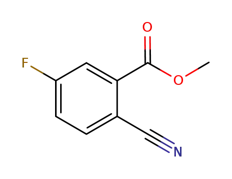 Molecular Structure of 606080-43-7 (Methyl 2-cyano-5-fluorobenzoate)