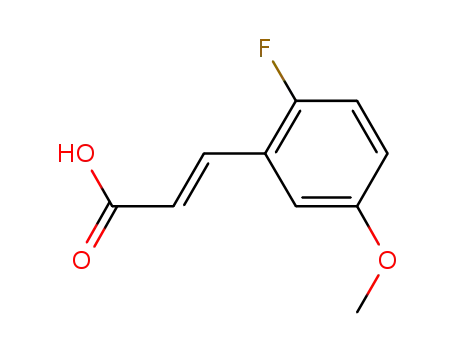 Molecular Structure of 682805-01-2 (2-FLUORO-5-METHOXYCINNAMIC ACID)