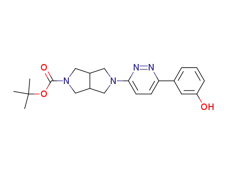 Molecular Structure of 848592-40-5 (5-[6-(3-hydroxy-phenyl)-pyridazin-3-yl]-hexahydro-pyrrolo[3,4-c]pyrrole-2-carboxylic acid tert-butyl ester)