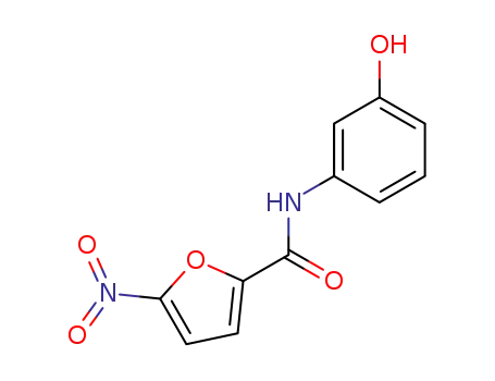 Molecular Structure of 779327-08-1 (2-Furancarboxamide,N-(3-hydroxyphenyl)-5-nitro-(9CI))