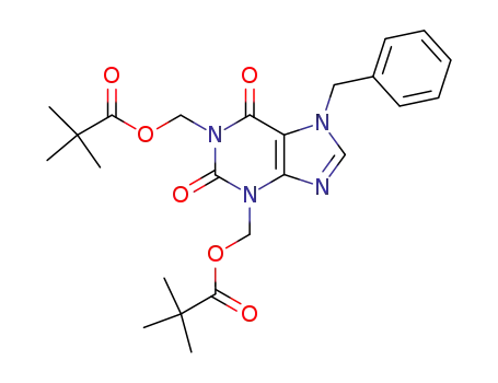 (7-benzyl-3-[[(2,2-dimethylpropanoyl)oxy]methyl]-2,6-dioxo-2,3,6,7-tetrahydro-1H-purin-1-yl)methyl 2,2-dimethylpropanoate