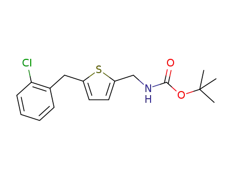 Carbamic acid, [[5-[(2-chlorophenyl)methyl]-2-thienyl]methyl]-,
1,1-dimethylethyl ester