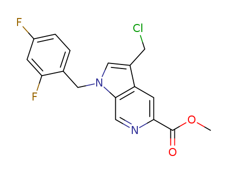 1H-Pyrrolo[2,3-c]pyridine-5-carboxylic acid, 3-(chloromethyl)-1-[(2,4-difluorophenyl)methyl]-, methyl ester
