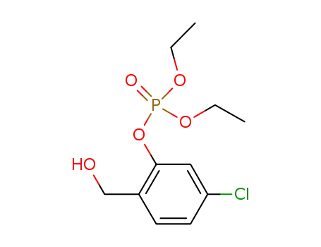 Phosphoric acid, 5-chloro-2-(hydroxymethyl)phenyl diethyl ester