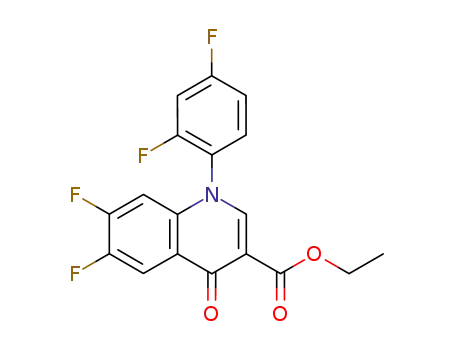 3-Quinolinecarboxylic acid,
1-(2,4-difluorophenyl)-6,7-difluoro-1,4-dihydro-4-oxo-, ethyl ester