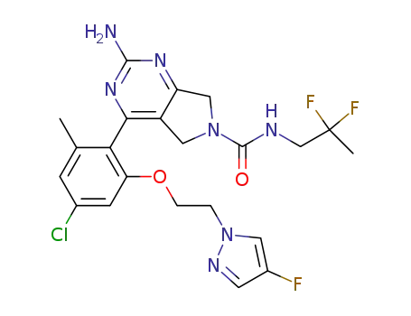2-AMino-4-{4-chloro-2-[2-(4-fluoropyrazol-1-yl)ethoxy]-6-Methylphenyl}-5,7-dihydropyrrolo[3,4-d]pyriMidine-6-carboxylic acid (2,2-difluoropropyl)aMide