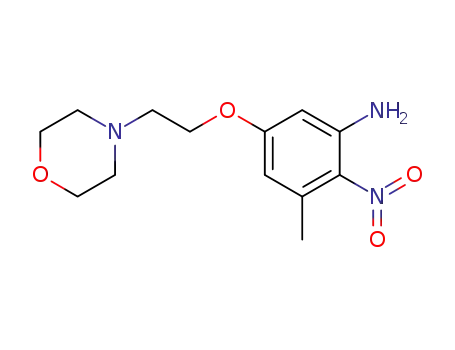 Benzenamine, 3-methyl-5-[2-(4-morpholinyl)ethoxy]-2-nitro-