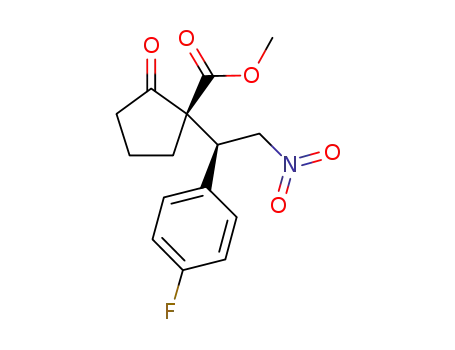 (2R,3S)-methyl-1-(1-(4-fluorophenyl)-2-nitroethyl)-2-oxocyclopentanecarboxylate