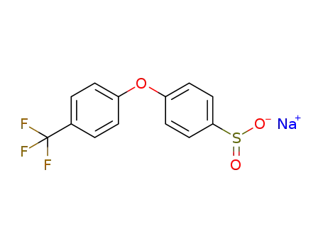 Molecular Structure of 929094-16-6 (Benzenesulfinic acid, 4-[4-(trifluoromethyl)phenoxy]-, sodium salt (1:1))