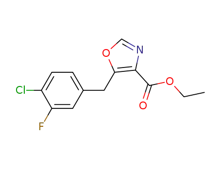 ethyl 5-(4-chloro-3-fluorobenzyl)oxazole-4-carboxylate