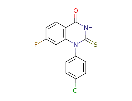 1-(4-chlorophenyl)-7-fluoro-2-thioxo-2,3-dihydroquinazolin-4(1H)-one