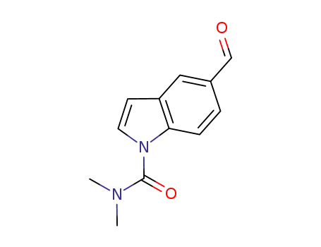 Molecular Structure of 1025763-25-0 (5-formyl-N,N-dimethyl-1H-indole-1-carboxamide)