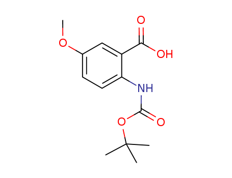 Benzoic acid, 2-[[(1,1-dimethylethoxy)carbonyl]amino]-5-methoxy- (9CI)