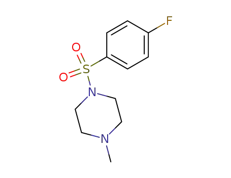 Molecular Structure of 125926-53-6 (1-((4-fluorophenyl)sulfonyl)-4-Methylpiperazine)