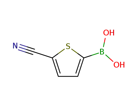 Molecular Structure of 305832-67-1 (5-Cyanothiophene-2-boronic acid)