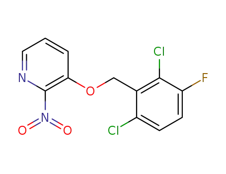 Molecular Structure of 941602-99-9 (3-[(2,6-dichloro-3-fluorophenyl)methoxy]-2-nitropyridine)