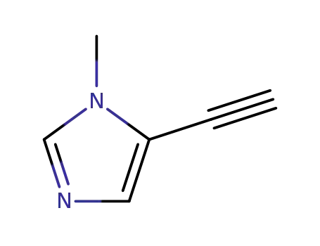 Molecular Structure of 71759-92-7 (5-ETHYNYL-1-METHYL-1H-IMIDAZOLE  97)