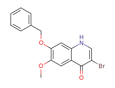 4(1H)-Quinolinone, 3-bromo-6-methoxy-7-(phenylmethoxy)-