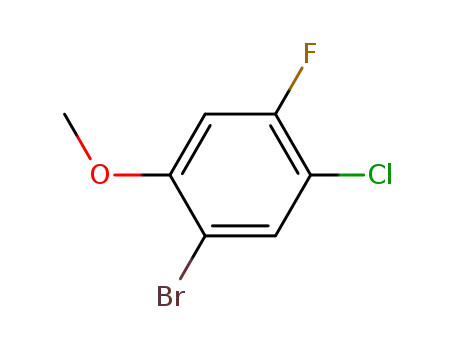 Molecular Structure of 949892-08-4 (1-Bromo-5-chloro-4-fluoro-2-methoxybenzene)