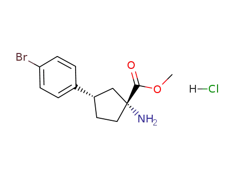 methyl (1R,3S)-amino-3-(4-bromophenyl)cyclopentane-1-carboxylate hydrochloride