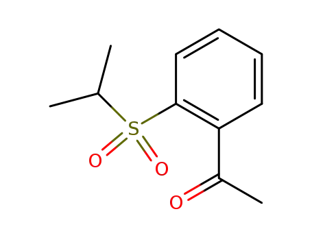 Molecular Structure of 918811-13-9 (Ethanone, 1-[2-[(1-methylethyl)sulfonyl]phenyl]-)