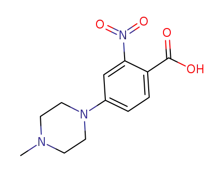 Molecular Structure of 942271-67-2 (4-(4-methylpiperazin-1-yl)-2-nitrobenzoic acid)