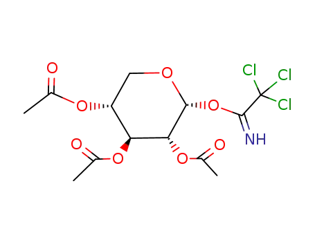 Molecular Structure of 128376-91-0 (2,3,4-Triacetate a-D-Xylopyranose 1-(2,2,2-Trichloroethanimidate))