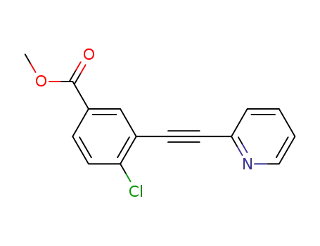methyl 4-chloro-3-(pyridin-2-ylethynyl)benzoate