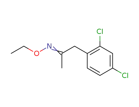 Molecular Structure of 1228284-91-0 (1-(2,4-dichlorophenyl)-propan-2-one O-ethyl-oxime)