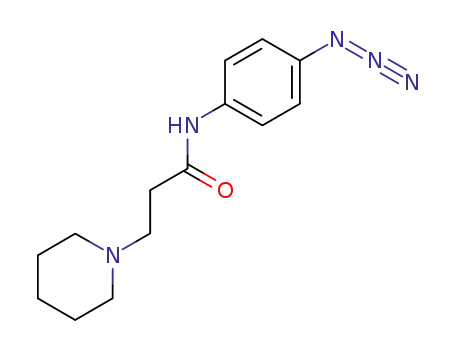 Molecular Structure of 921201-91-4 (1-Piperidinepropanamide, N-(4-azidophenyl)-)