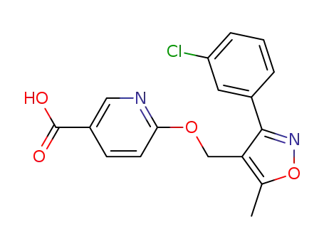 6-[3-(3-chloro-phenyl)-5-methyl-isoxazol-4-ylmethoxy]-nicotinic acid