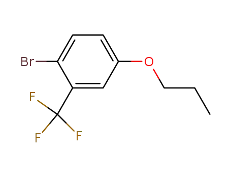 Molecular Structure of 1186482-11-0 (1-bromo-4-propoxy-2-(trifluoromethyl)benzene)