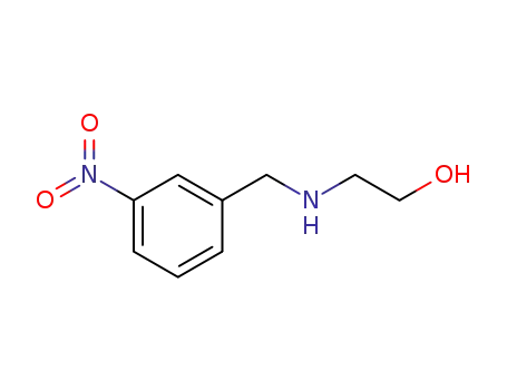 Molecular Structure of 40172-07-4 (Ethanol, 2-[[(3-nitrophenyl)methyl]amino]-)