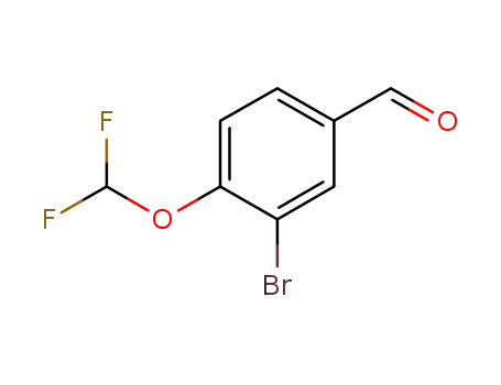 Molecular Structure of 1155878-02-6 (3-bromo-4-(difluoromethoxy)benzaldehyde)