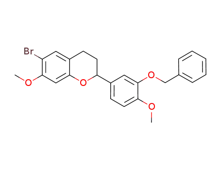 2-((3-benzyloxy-4-methoxy)phenyl)-6-bromo-7-methoxychroman