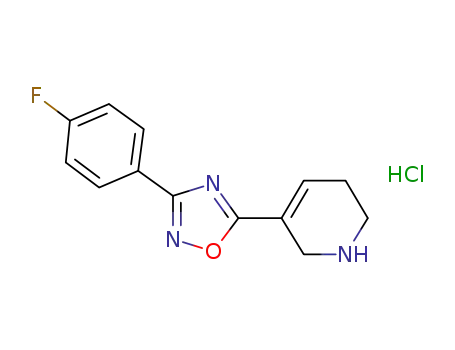 5-[3-(4-fluoro-phenyl)-[1,2,4]oxadiazol-5-yl]-1,2,3,6-tetrahydro-pyridine hydrochloride