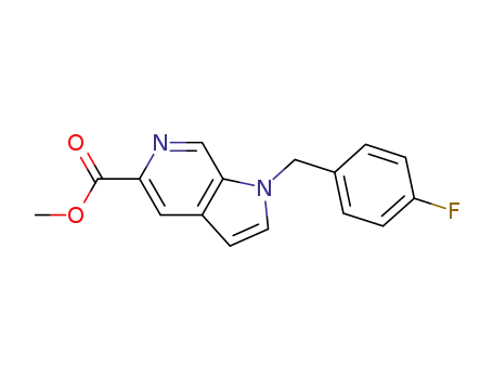 1H-Pyrrolo[2,3-c]pyridine-5-carboxylic acid, 1-[(4-fluorophenyl)methyl]-,
methyl ester
