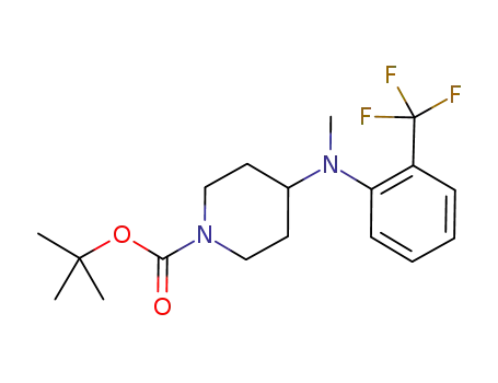 1-Piperidinecarboxylic acid, 4-[methyl[2-(trifluoromethyl)phenyl]amino]-,
1,1-dimethylethyl ester