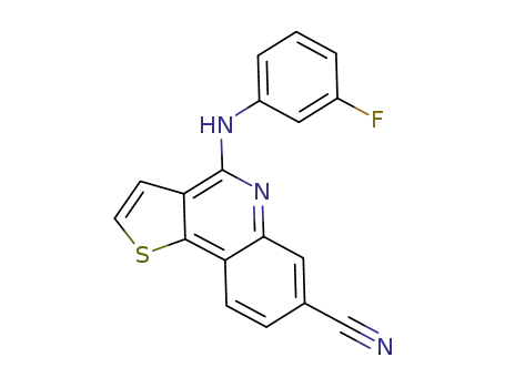4-(3-fluorophenylamino)thieno-[3,2-c]quinoline-7-carbonitrile