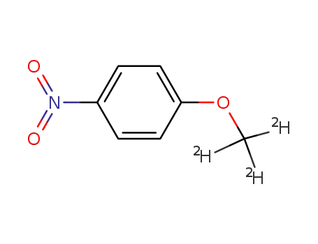 Molecular Structure of 54536-23-1 (1-(methoxy-d<SUB>3</SUB>)-4-nitrobenzene)