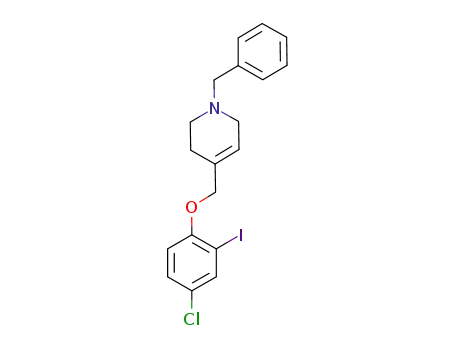 1-benzyl-4-(4-chloro-2-iodo-phenoxymethyl)-1,2,3,6-tetrahydro-pyridine