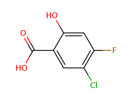 5-chloro-4-fluoro-2-hydroxybenzoic acid cas no. 189283-52-1 98%